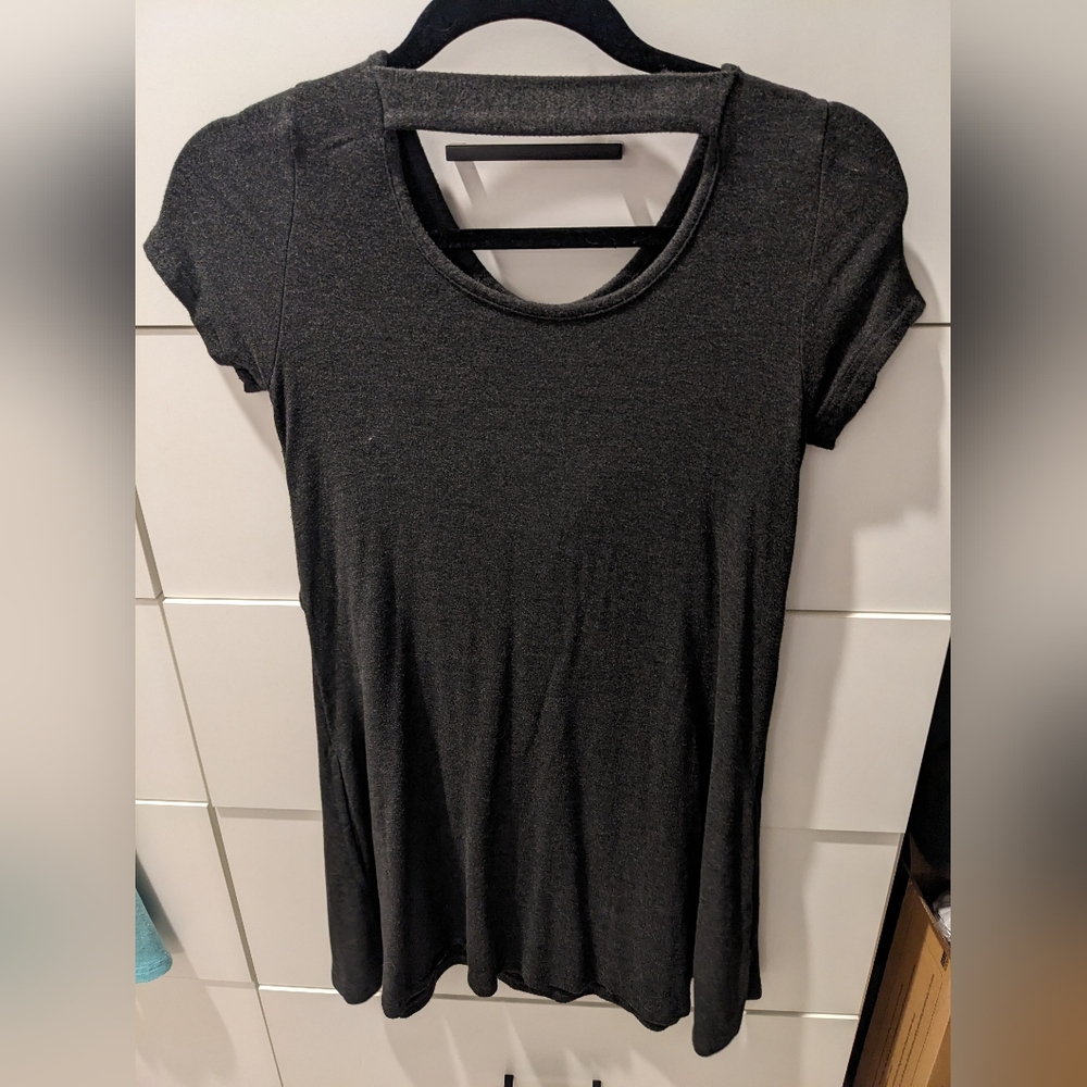 Latched mama grey tunic top